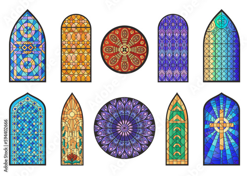 Stained Glass Mosaic Set