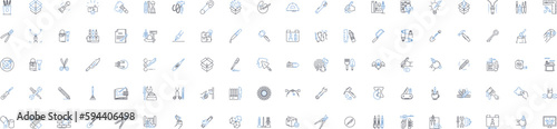Comestibles line icons collection. Food, Cuisine, Delicacies, Gastronomy, Snacks, Desserts, Beverages vector and linear illustration. Appetizers,Treats,Nourishment outline signs set