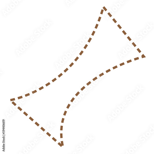 Abstract Zip Line Illustration