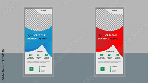 modern roll up banner template