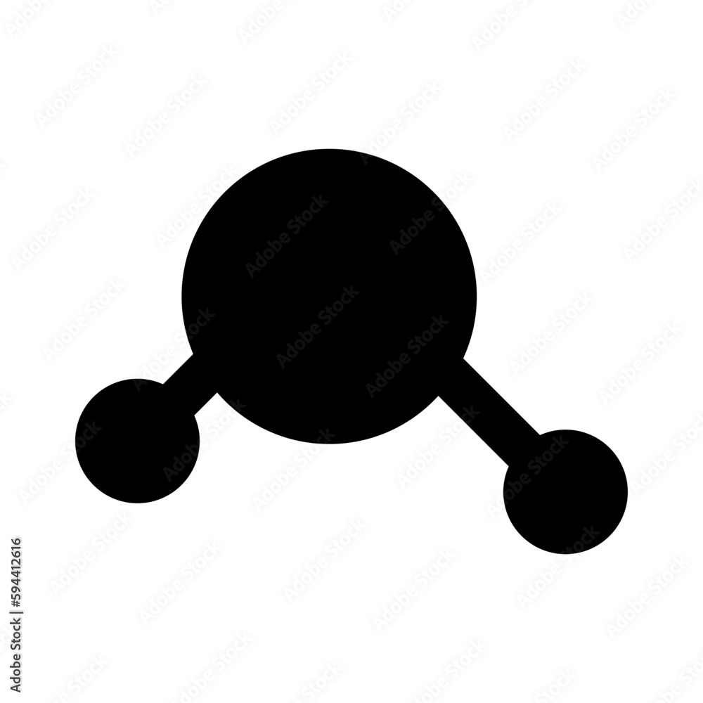Network, molecule, atom or structure icon. Vector illustration isolated on white background. Network, molecule, atom or structure icon. Vector illustration isolated on white background.