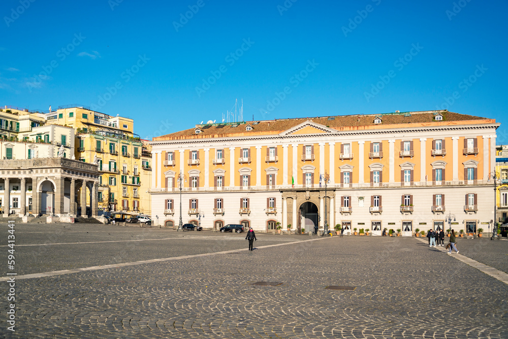 The Palazzo della Prefettura or Palace of the Prefecture is a monumental palace located in the central Piazza del Plebiscito in Naples