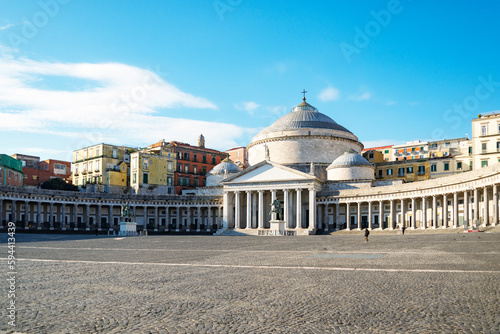 Piazza del Plabiscito, named after the plebiscite taken in 1860, that brought Naples into the unified Kingdom of Italy. photo