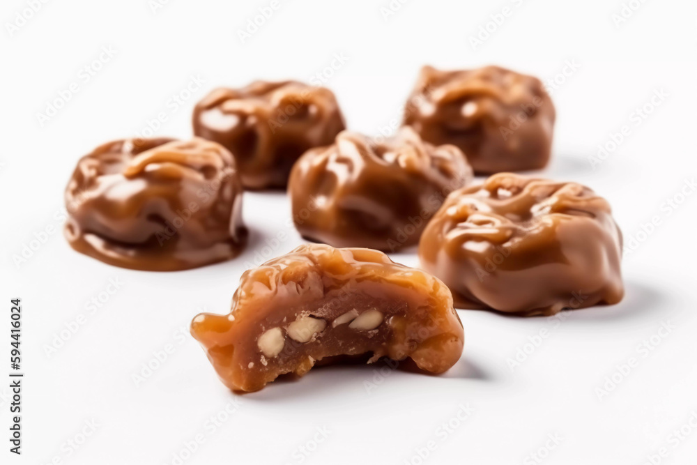 chocolate candies isolated on white chocolate candies isolated on white