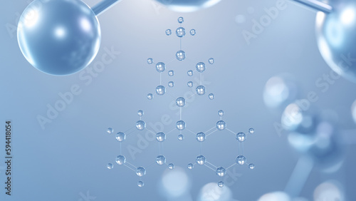 Wallpaper Mural cyclizine molecular structure 3d, flat model, anticholinergic antiemetics, structural chemical formula view from a microscope Torontodigital.ca