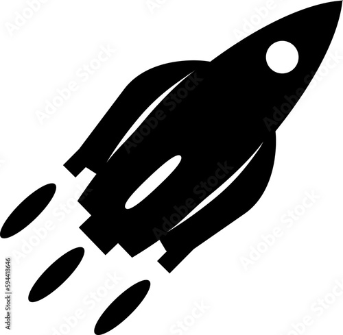 Silhouette einer Rakete
