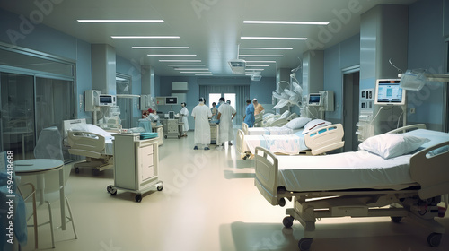 Wallpaper Mural Hospitals and clinic empty interior with bright lighting , operation theater interior, laboratory interior with bright light Torontodigital.ca