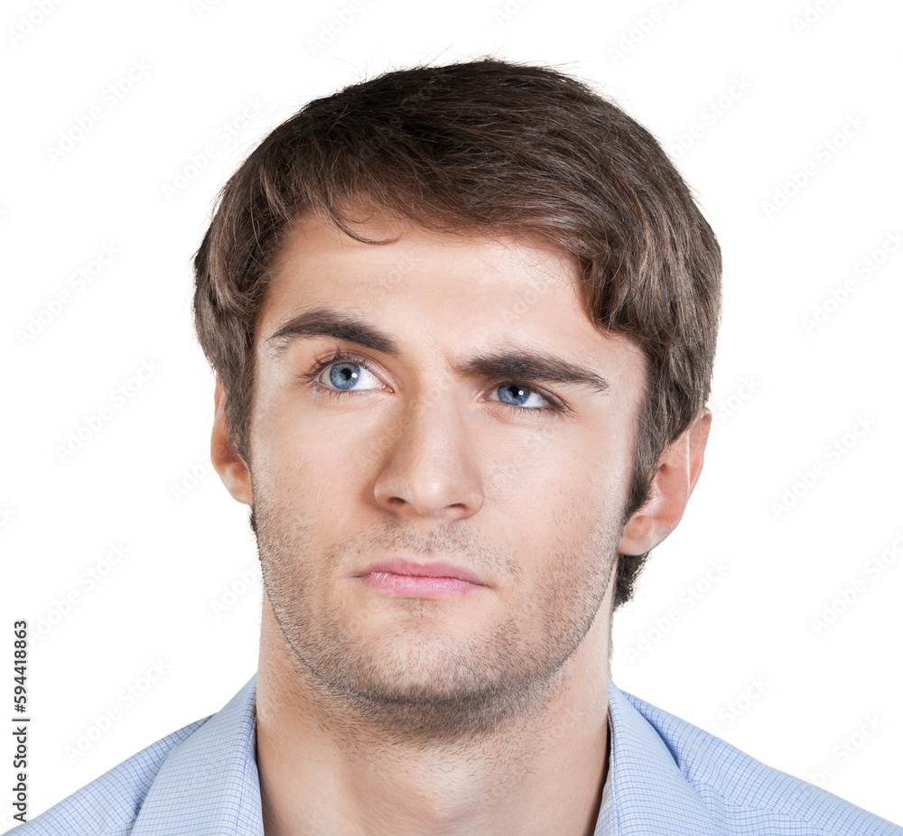 Obraz premium Young Man Thinking , Uncertain