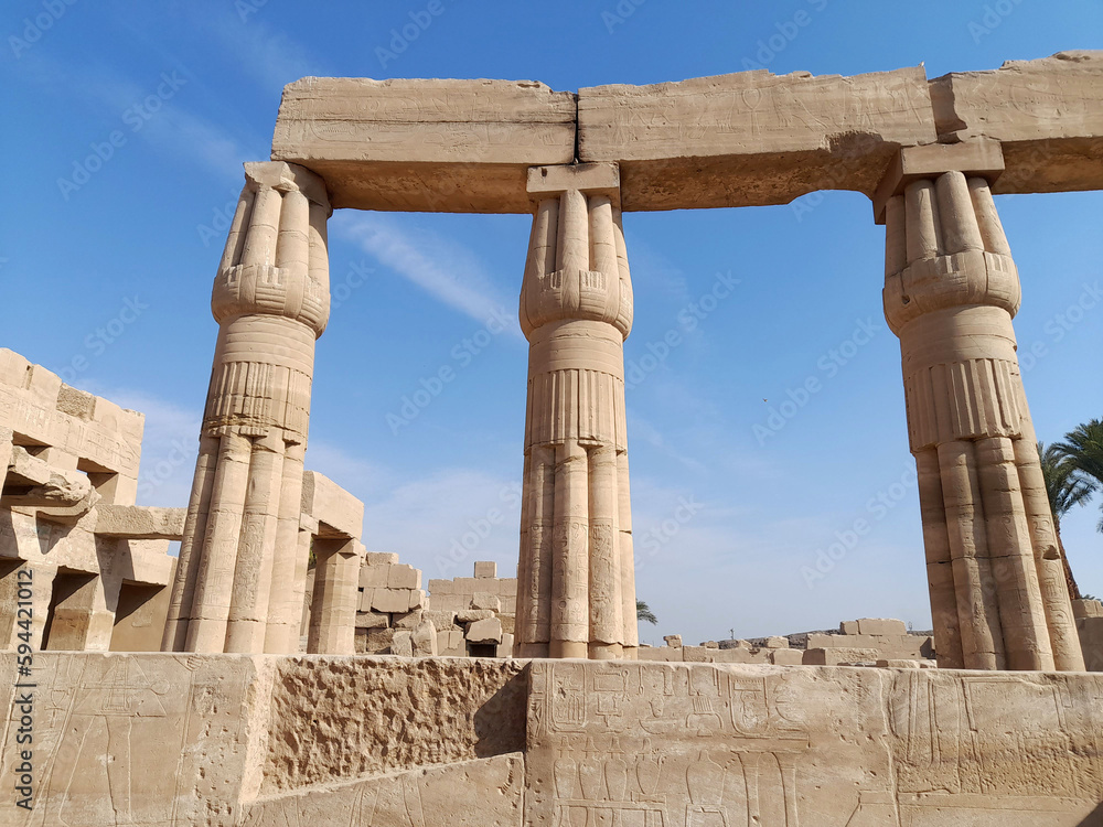 Karnak Temple - Egypt - Egyptian column - Egyptian Civilization