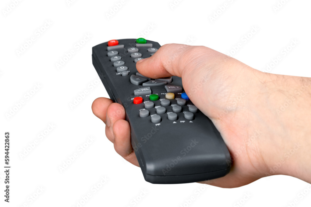Hand Using a Remote Control Hand Using a Remote Control