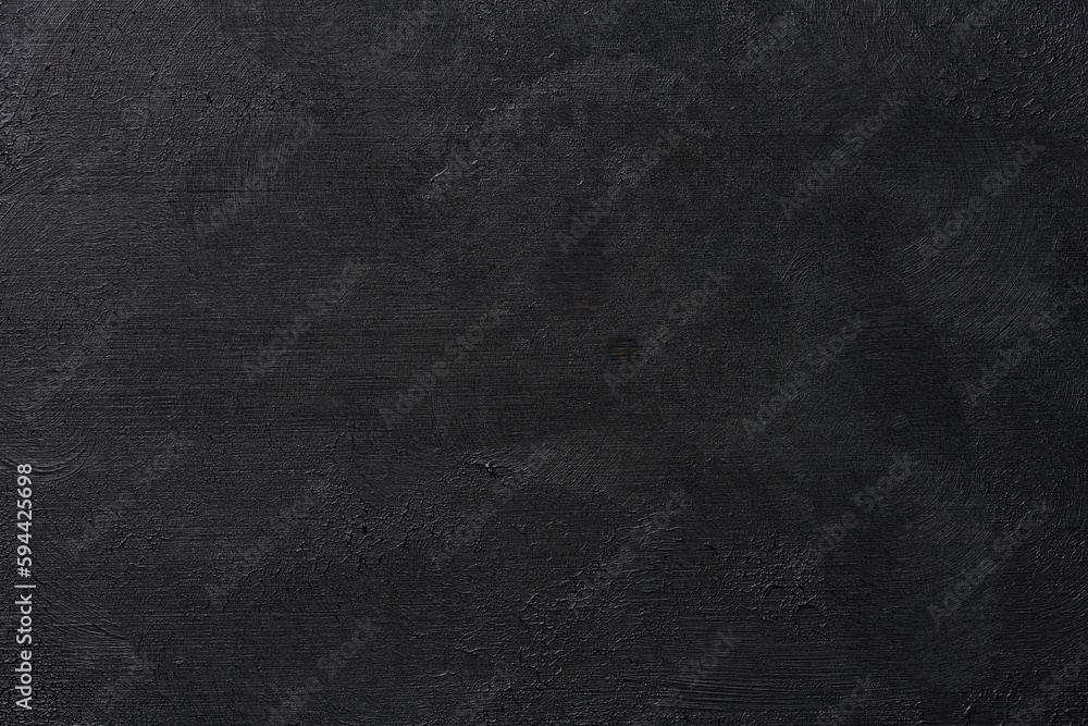 Fototapeta premium Black wooden painted surface, texture