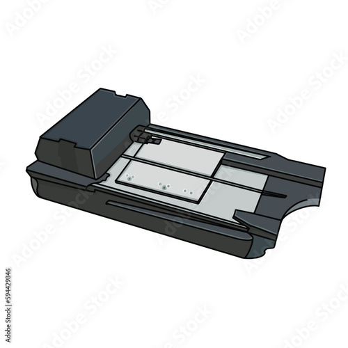 Manual credit card. A manual credit card POS imprinter. 