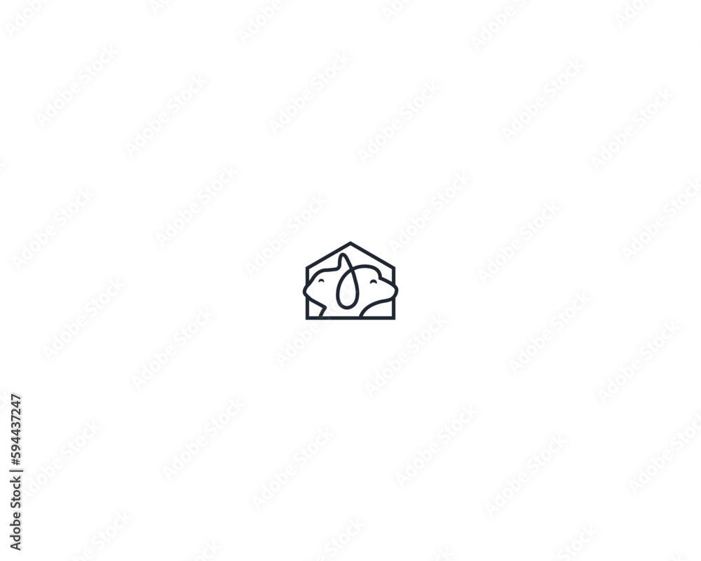 Dog and cat logo design template vector, line of pet logo design suitable for pet shop, store, cafe, business, hotel, veterinary clinic, Domestic animals vector illustration logotype, sign and symbol Dog and cat logo design template vector, line of pet logo design suitable for pet shop, store, cafe, business, hotel, veterinary clinic, Domestic animals vector illustration logotype, sign and symbol