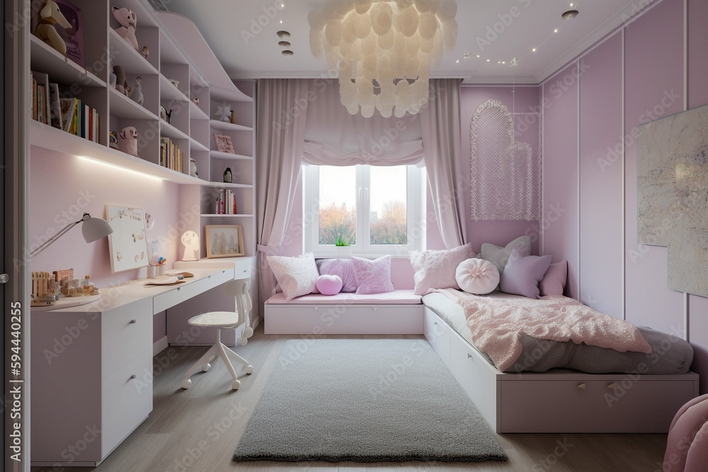Girls lilac bedroom clearance