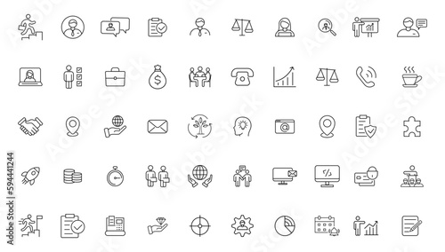  Headhunting icon set. Recruitment icon set Included the icons as Job Interview, Career Path, Resume, Job hiring, Candidate and Human resource icons. Vector illustration.