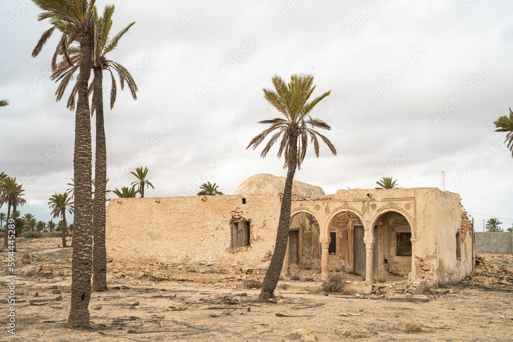 Old abandoned buildings on the island of Djerba - Tunisia Old abandoned buildings on the island of Djerba - Tunisia