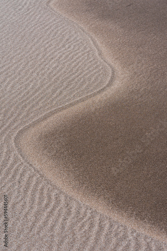 Wavy line on the sand of the beach, produced by the action of the wind.