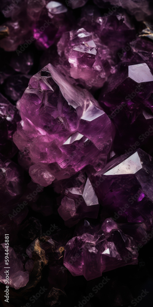 Fototapeta premium Amethyst, AI