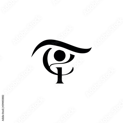 eyelashes and eyebrows logo