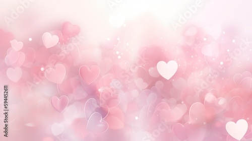 pink hearts on a background, in the style of subtle color gradations photo