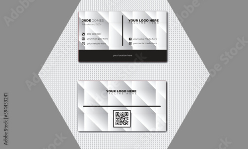 doble & wonderful templet. creative & simple business card design.