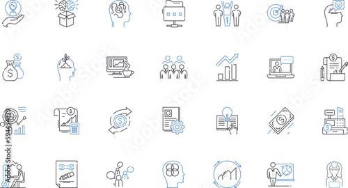 Customer style line icons collection. Personalized, Modern, Chic, Timeless, Trendy, Laidback, Elegant vector and linear illustration. Casual,Fashionable,Sophisticated outline signs set