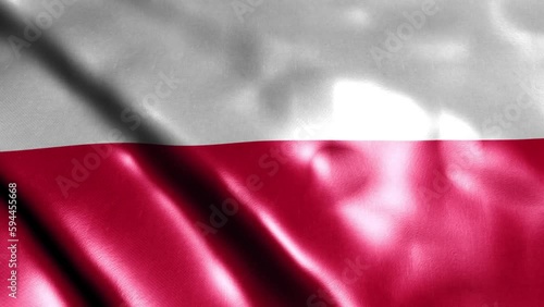 video of Flag of Poland. High quality 4K resolution photo