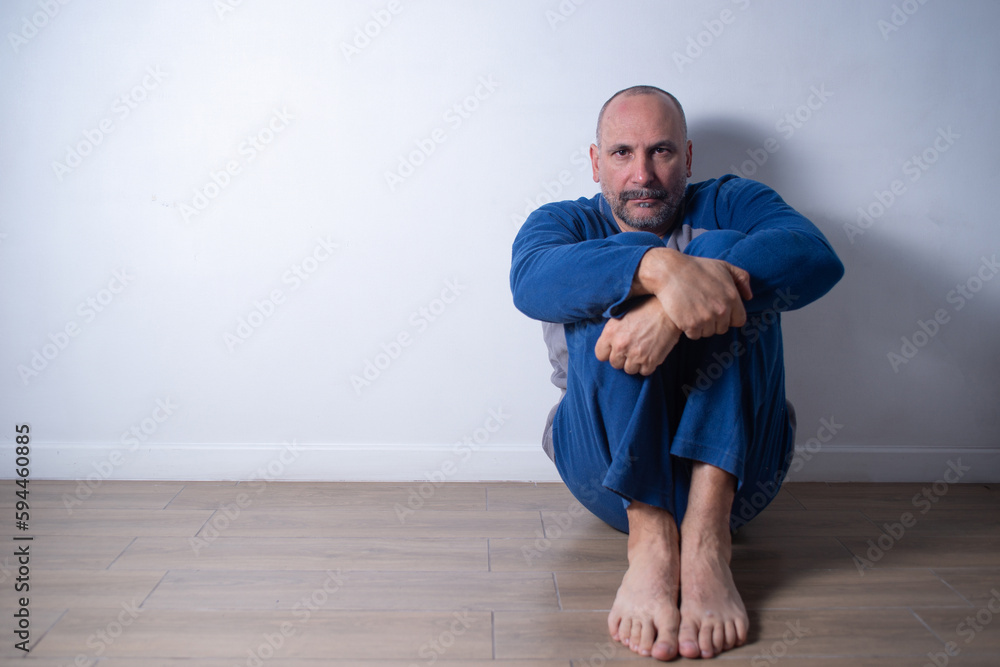 a 50-year-old man emotionally destroyed by the effects of the pandemic a 50-year-old man emotionally destroyed by the effects of the pandemic
