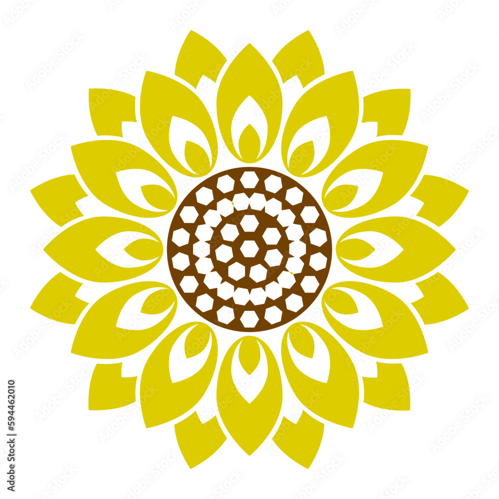 illustration of a sunflower illustration of a sunflower