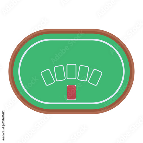 Isolated colored blackjack table icon Vector