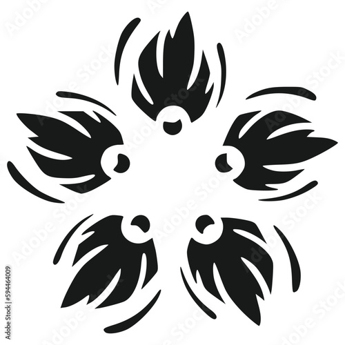 Beautiful mandala tribal tattoo vector
