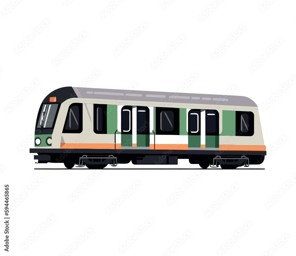 Modern vector illustration of a train