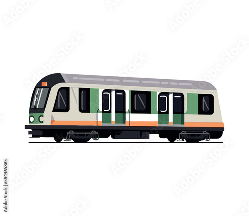 Modern vector illustration of a train