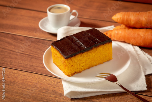 piece of cake with coffee