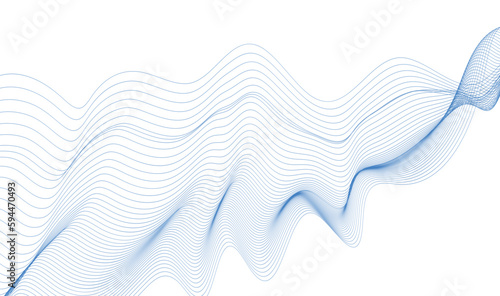 abstract blue wave background. Blue minimal round lines abstract background. Abstract blue wave lines pattern background