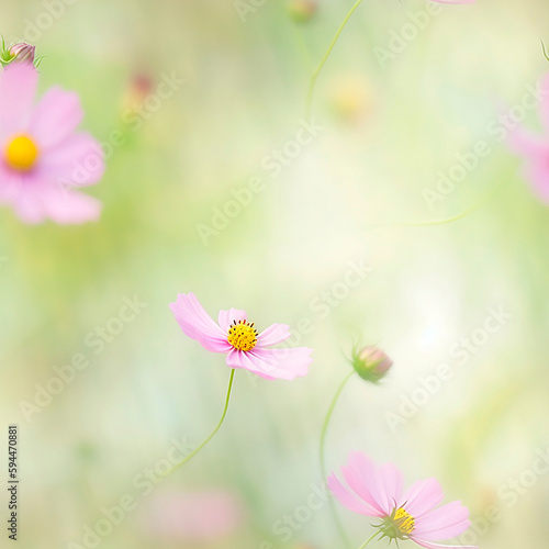 Delicada Textura Floral Sem Emenda (seamless) - Padrão Botânico Artístico © Seguindo o Fluxo