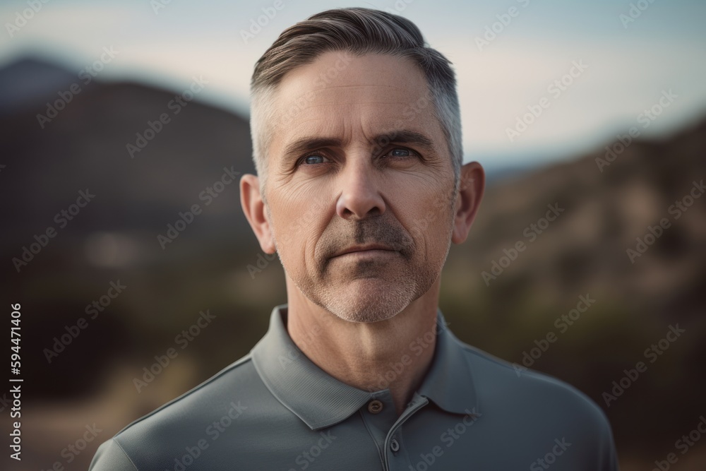 Fototapeta premium Portrait of confident mature man looking at camera in the boot camp