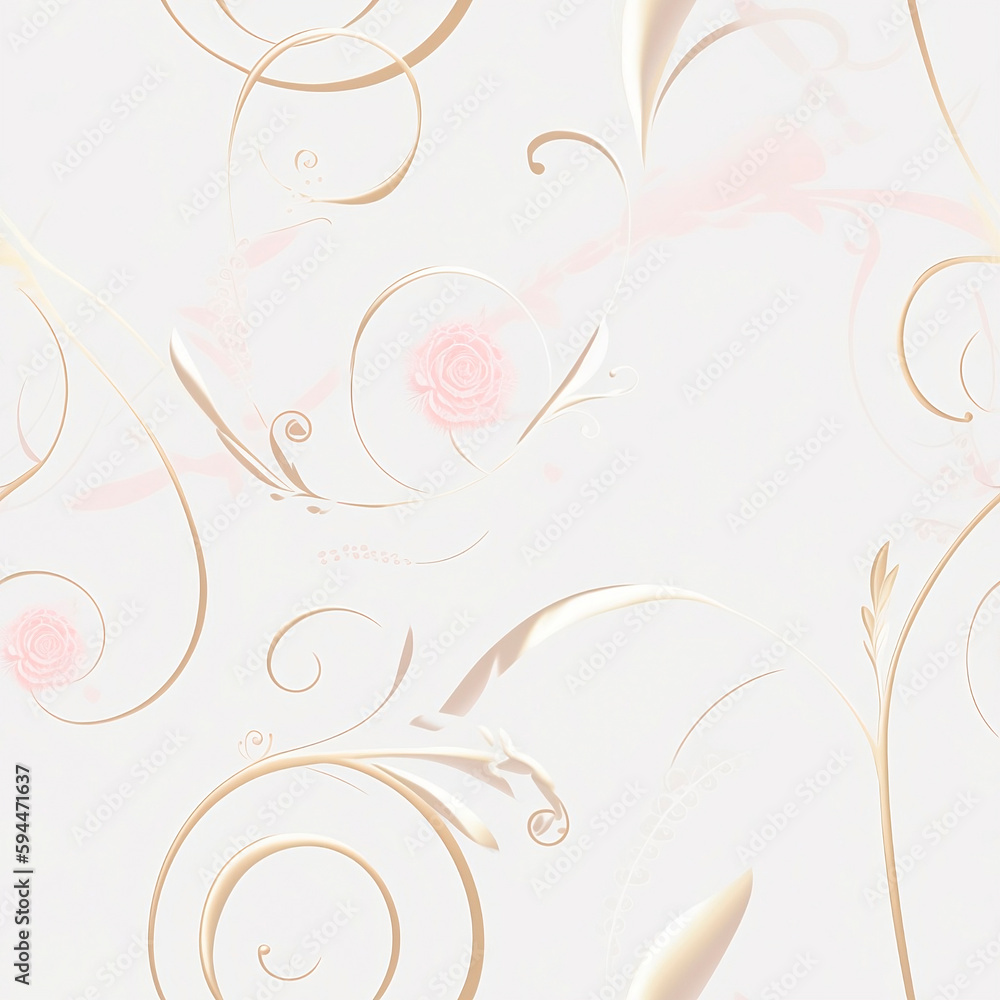Delicada Textura Floral Sem Emenda (seamless) - Padrão Botânico Artístico Delicada Textura Floral Sem Emenda (seamless) - Padrão Botânico Artístico