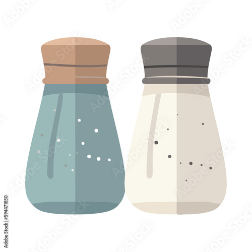 Organic spice jar icon isolated