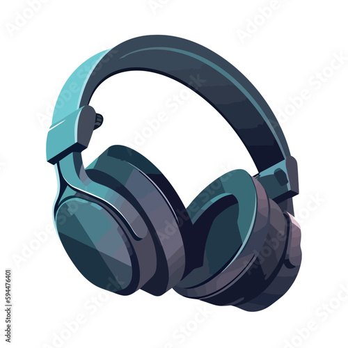 Blue headphones symbolize modern listening technology