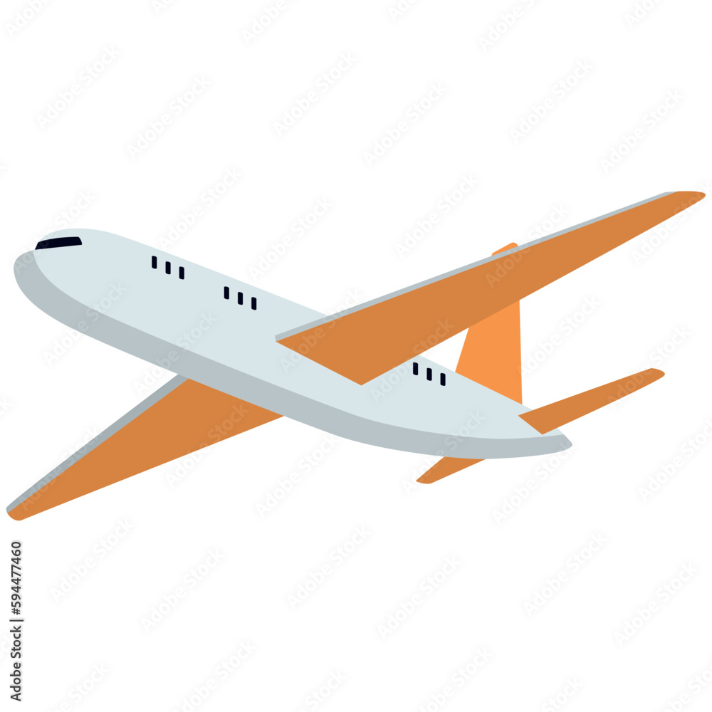 Isolated colored airplane vehicle icon Vector