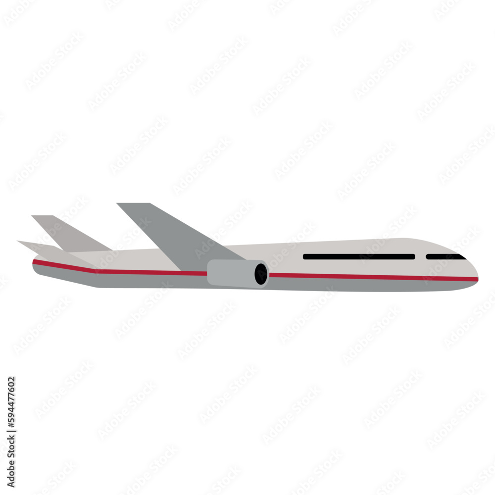 Fototapeta premium Isolated colored airplane vehicle icon Vector