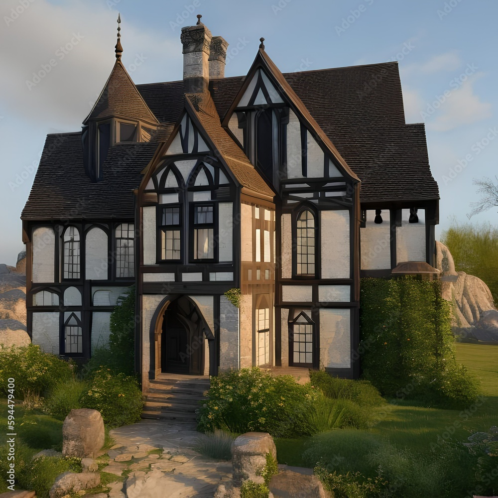 Georgeus Gothic house83, Generative AI Georgeus Gothic house83, Generative AI