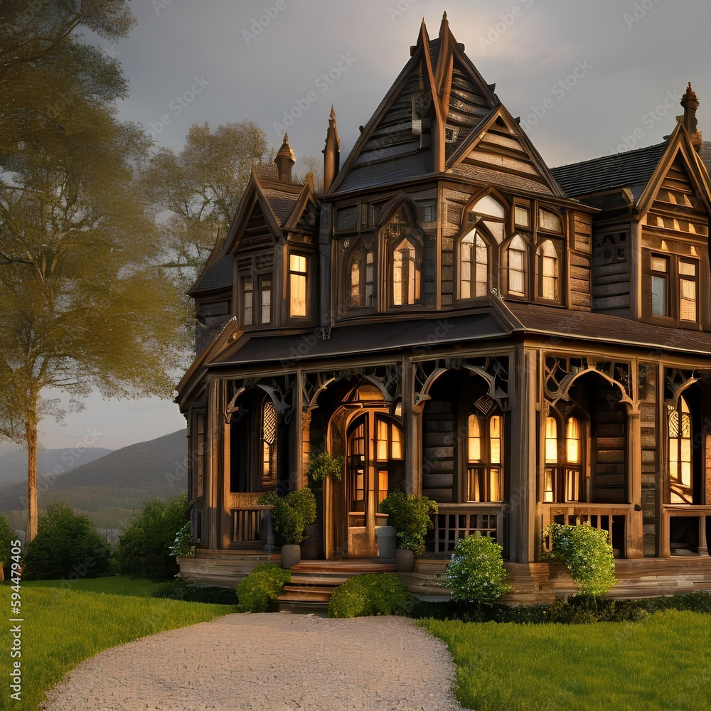 Georgeus Gothic house301, Generative AI Georgeus Gothic house301, Generative AI