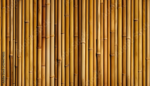 Natural Bamboo Seamless Wall Pattern, Generative AI