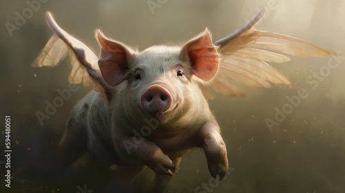 When Pigs Take Flight: Creative and Humorous Imagery, generative ai