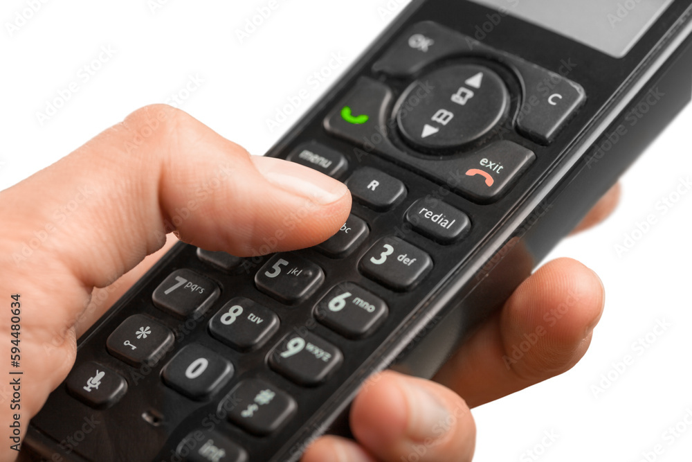 Old cell phone keyboard isolated on white background Old cell phone keyboard isolated on white background