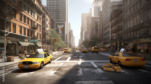 newyork city street taxi © Ali Areba