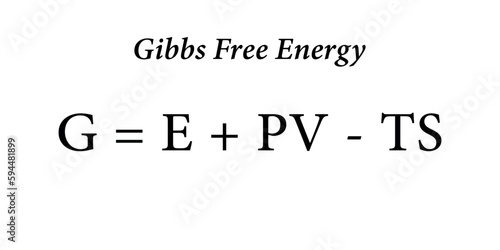 The Gibbs free energy formula