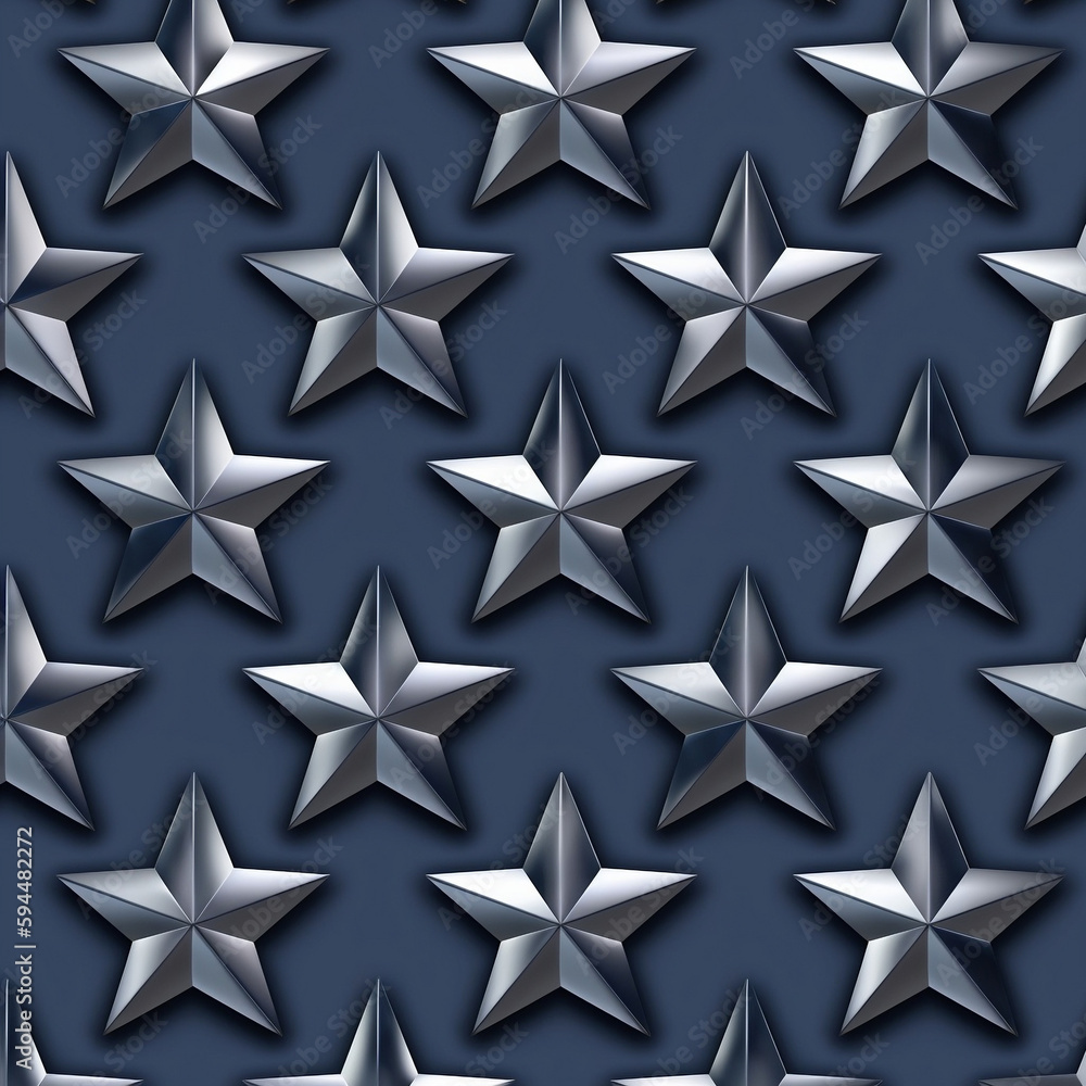 Beveled Metallic Stars Beveled Metallic Stars